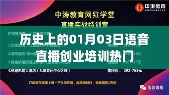 历史上的语音直播创业培训热门，一月三日深度探讨