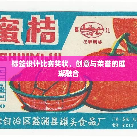 标签设计比赛奖状，创意与荣誉的璀璨融合