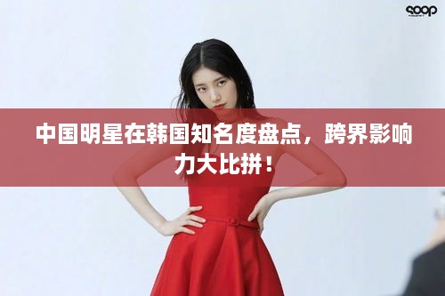 中国明星在韩国知名度盘点，跨界影响力大比拼！