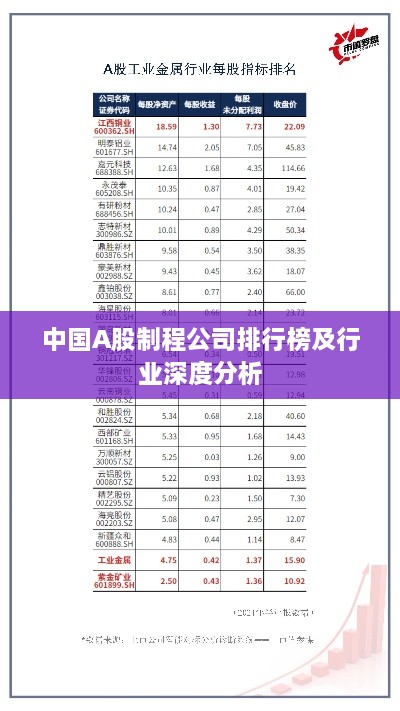 中国A股制程公司排行榜及行业深度分析