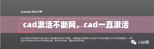 cad激活不断网，cad一直激活 