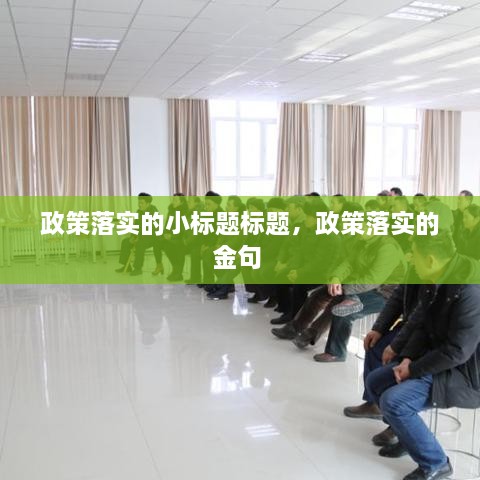 政策落实的小标题标题，政策落实的金句 