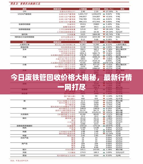 今日废铁管回收价格大揭秘，最新行情一网打尽