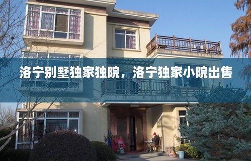 洛宁别墅独家独院，洛宁独家小院出售 