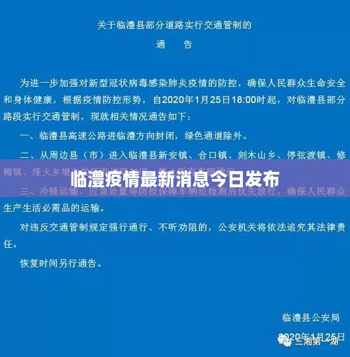 临澧疫情最新消息今日发布